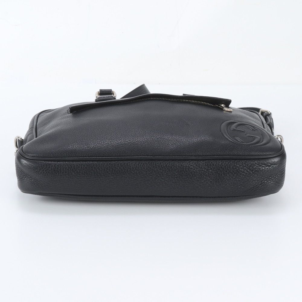 Gucci Interlocking G Leather 2-Way Business Bag Crossbody Document Bag — view 7