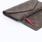 Louis Vuitton Monogram Portefeuille Josephine Fuchsia Wallet Trifold — view 5