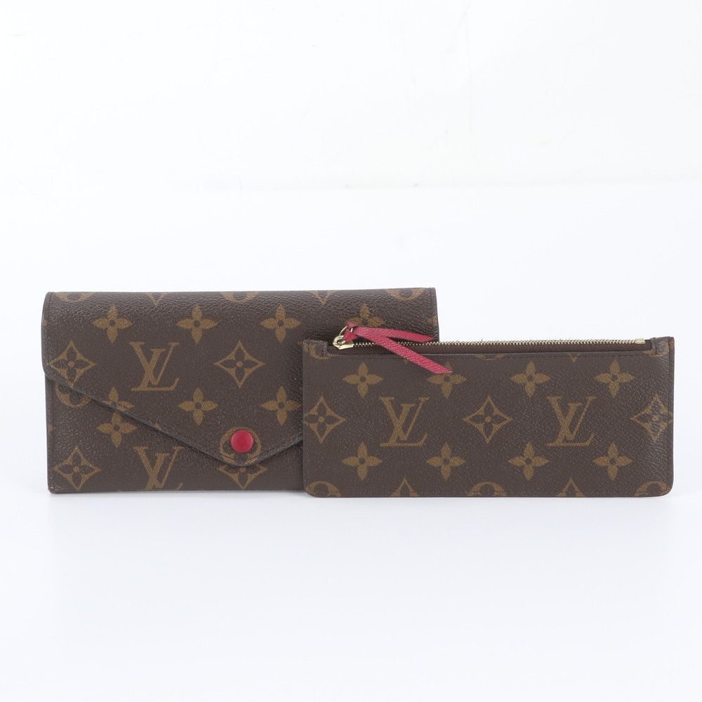 Louis Vuitton Monogram Portefeuille Josephine Fuchsia Wallet Trifold