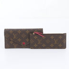 Louis Vuitton Monogram Portefeuille Josephine Fuchsia Wallet Trifold