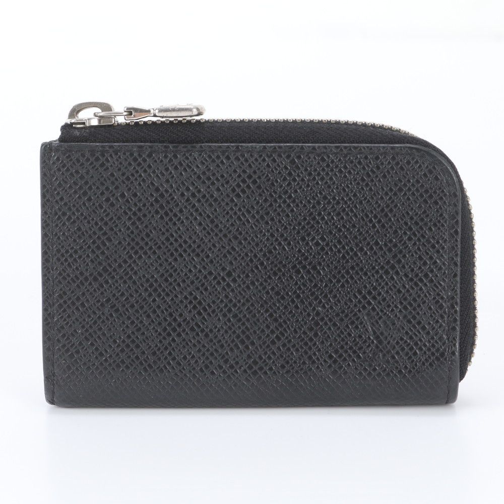Louis Vuitton Taiga Porte Monnaie Jour Leather Coin Purse Zip Around