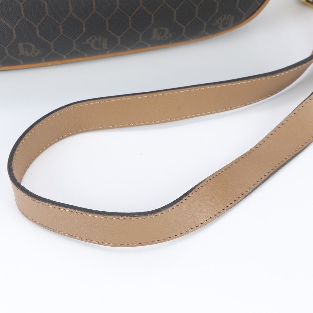 Dior Vintage Honeycomb Pattern Leather Shoulder Bag — view 2