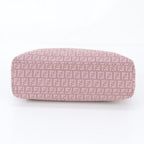 Fendi Zucchino FF Leather Canvas Tote Bag Shoulder Hand Pink — view 6