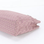Fendi Zucchino FF Leather Canvas Tote Bag Shoulder Hand Pink — view 4