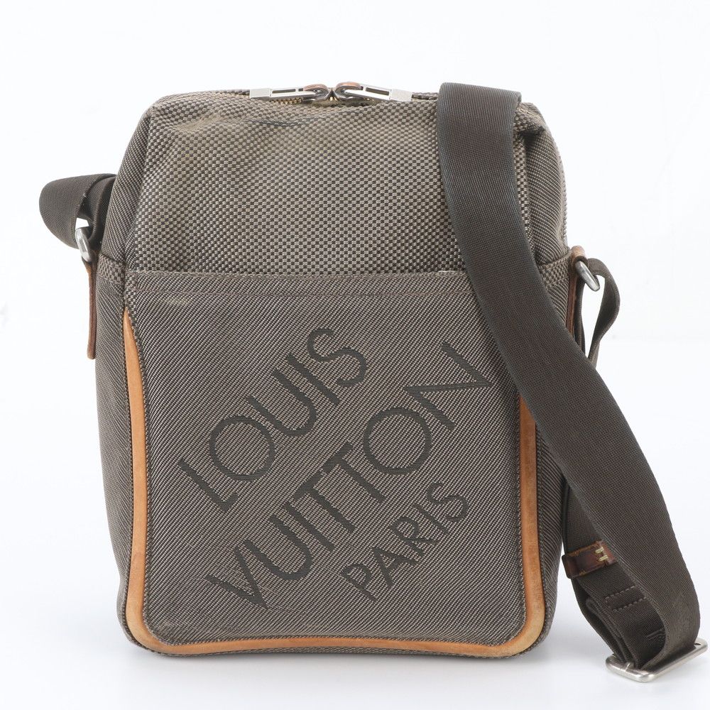 Louis Vuitton Damier Geant Citadin Leather Shoulder Bag Crossbody Messenger