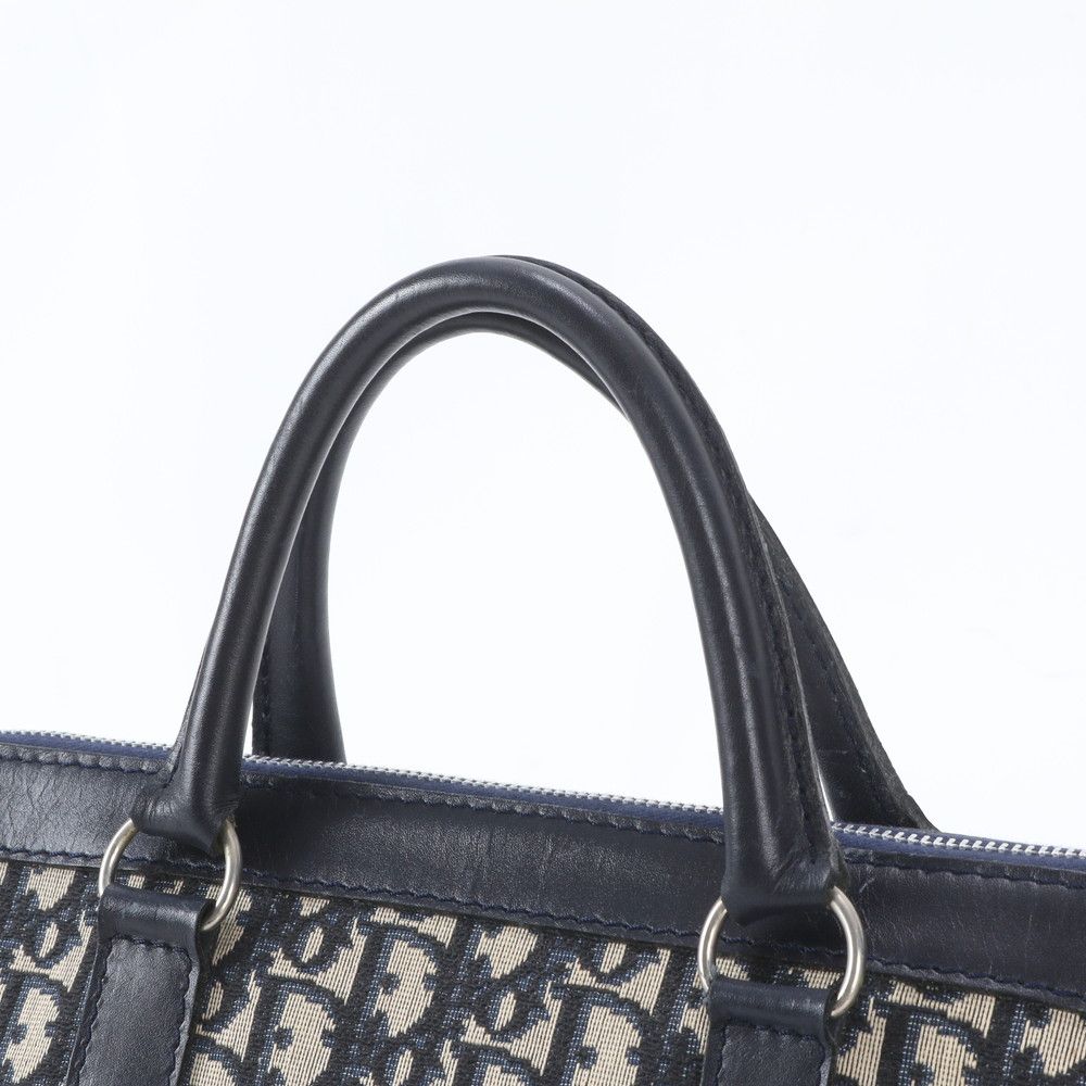 Dior Vintage Trotter Leather Boston Bag — view 2