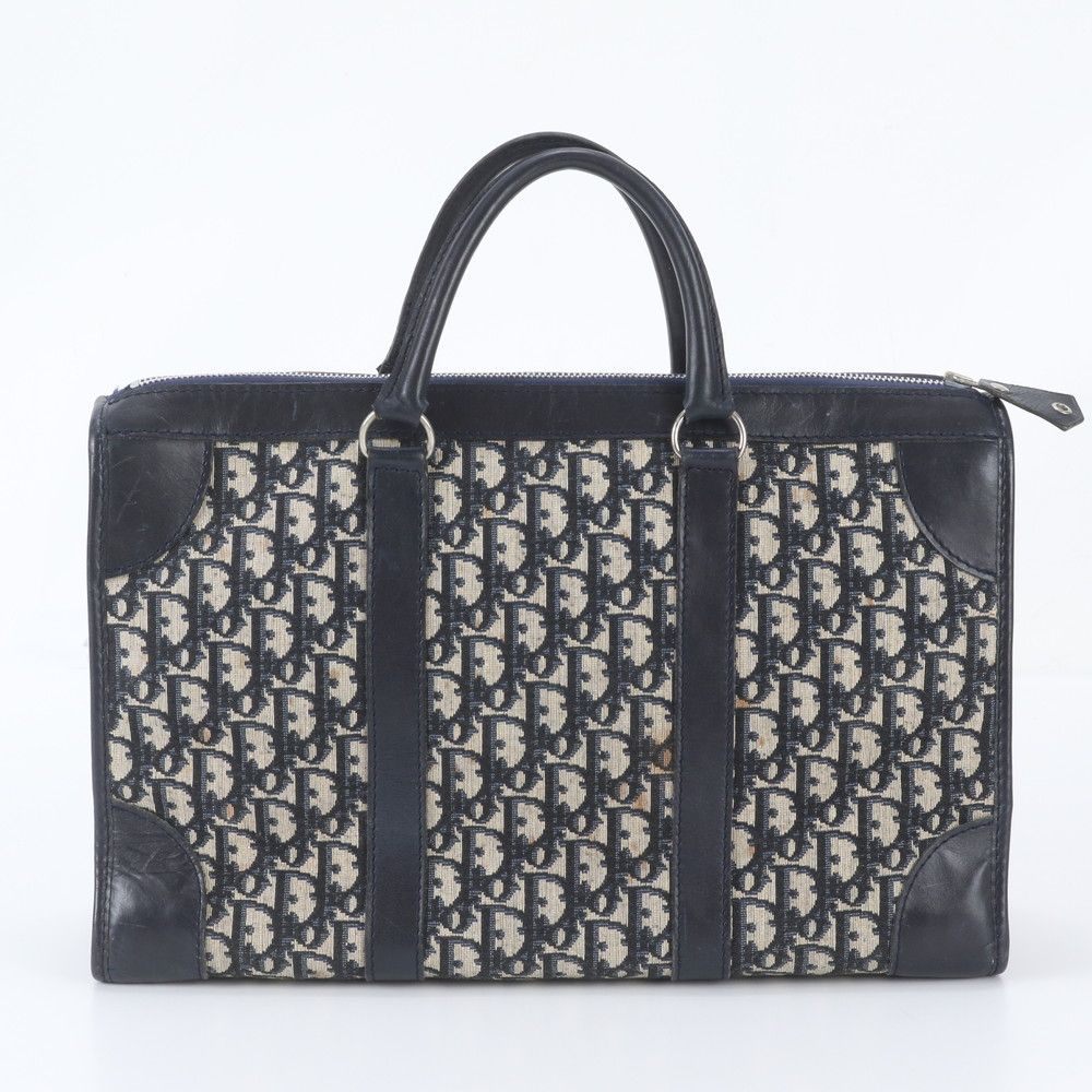 Dior Vintage Trotter Leather Boston Bag — view 3