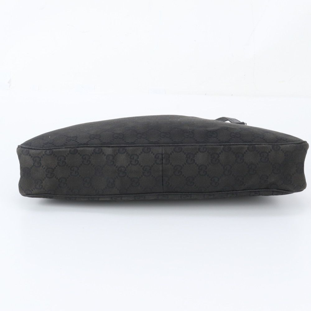 Gucci GG Canvas Leather Tote Bag Shoulder — view 6