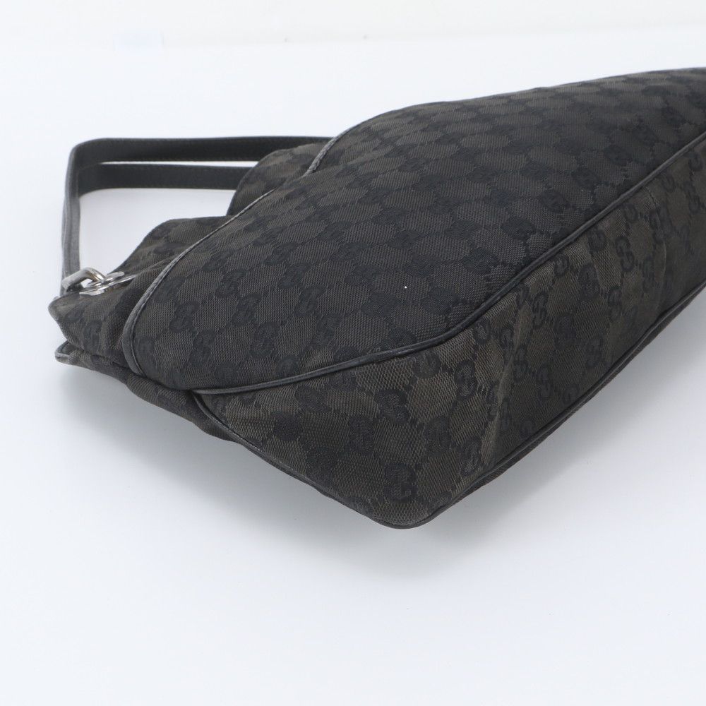 Gucci GG Canvas Leather Tote Bag Shoulder — view 5