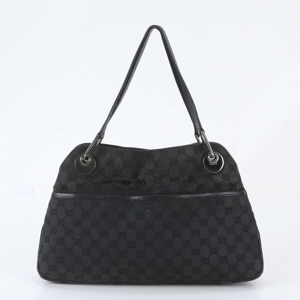 Gucci GG Canvas Leather Tote Bag Shoulder