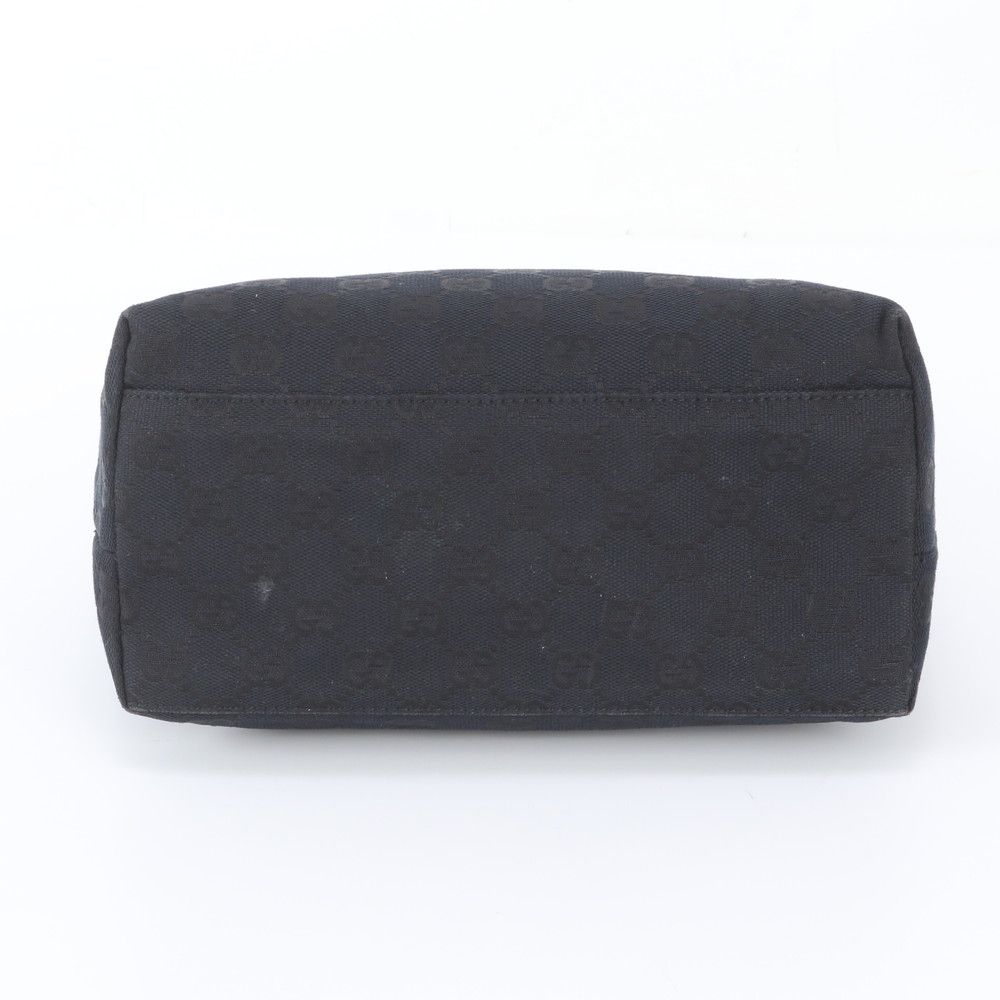 Gucci GG Canvas Leather Bag Shoulder Hand Black — view 6