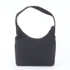 Gucci GG Canvas Leather Bag Shoulder Hand Black — view 3