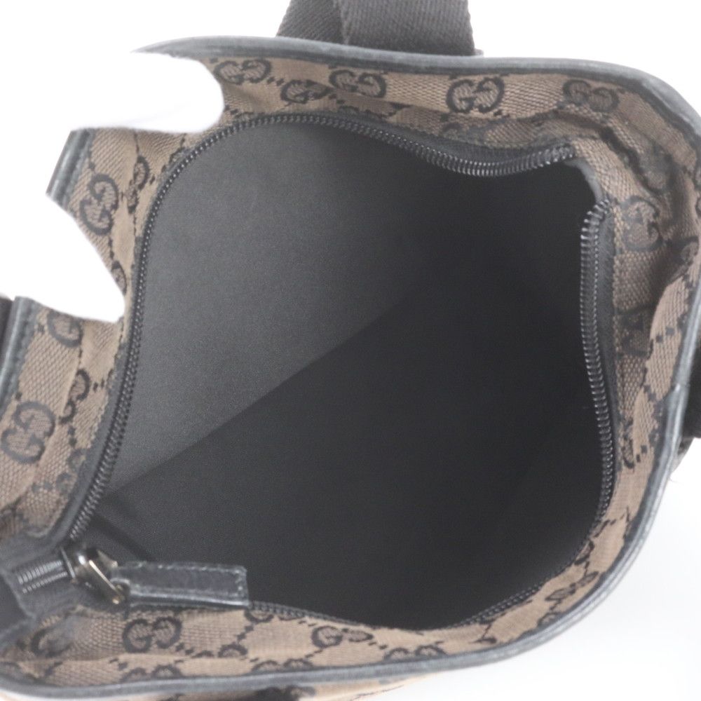 Gucci GG Canvas Leather Tote Bag Shoulder — view 7