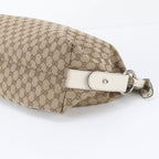 Gucci GG Canvas Bamboo Bar Braided Leather Tote Bag Shoulder — view 4