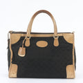 Gucci GG Canvas Leather Tote Bag Shoulder Business Document