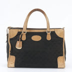Gucci GG Canvas Leather Tote Bag Shoulder Business Document