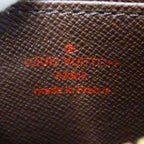 Louis Vuitton Wallet Coin Purse Damier Canvas Zippy Brown Zip Around Card Case — view 7