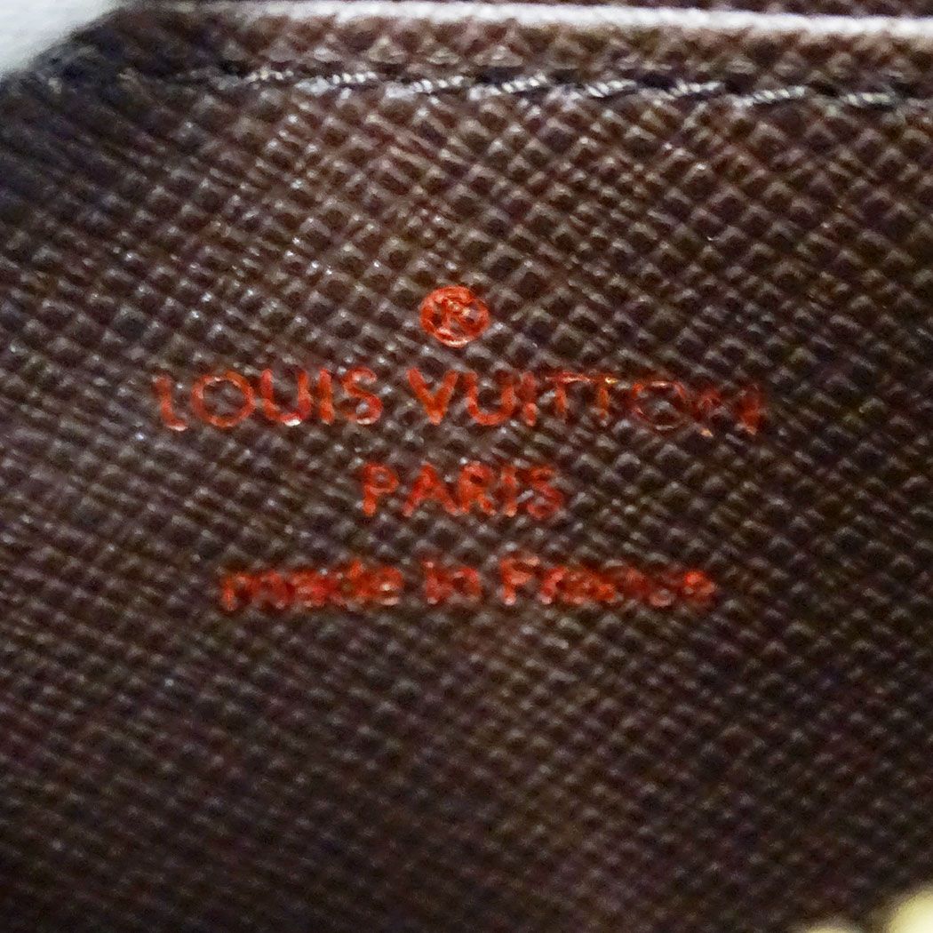Louis Vuitton Wallet Coin Purse Damier Canvas Zippy Brown Zip Around Card Case — view 7
