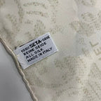Chanel Camellia Floral Silk Scarf Large Ivory — view 7