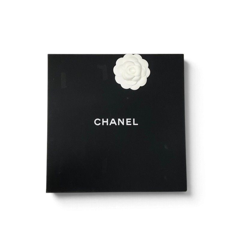 Chanel Hat Black White CC Logo Knit Hat — view 8