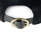 Chanel Cap Hat Black Gold CC Logo — view 7
