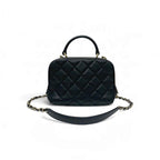 Chanel Trendy CC Shoulder Bag Black Gold Quilted CC Logo Chain 2-Way — view 3