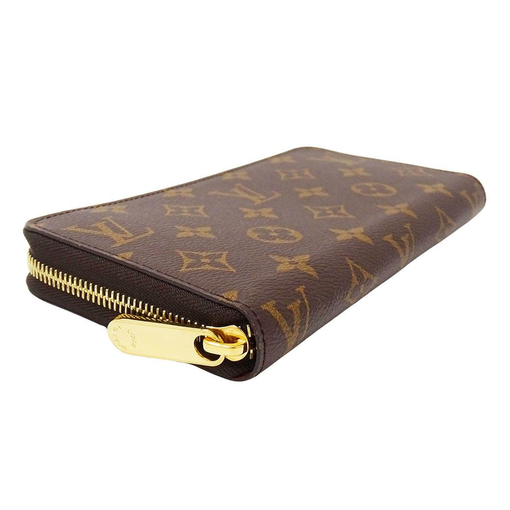 Louis Vuitton Wallet Monogram Canvas Zippy Brown Zip Around Large — view 3