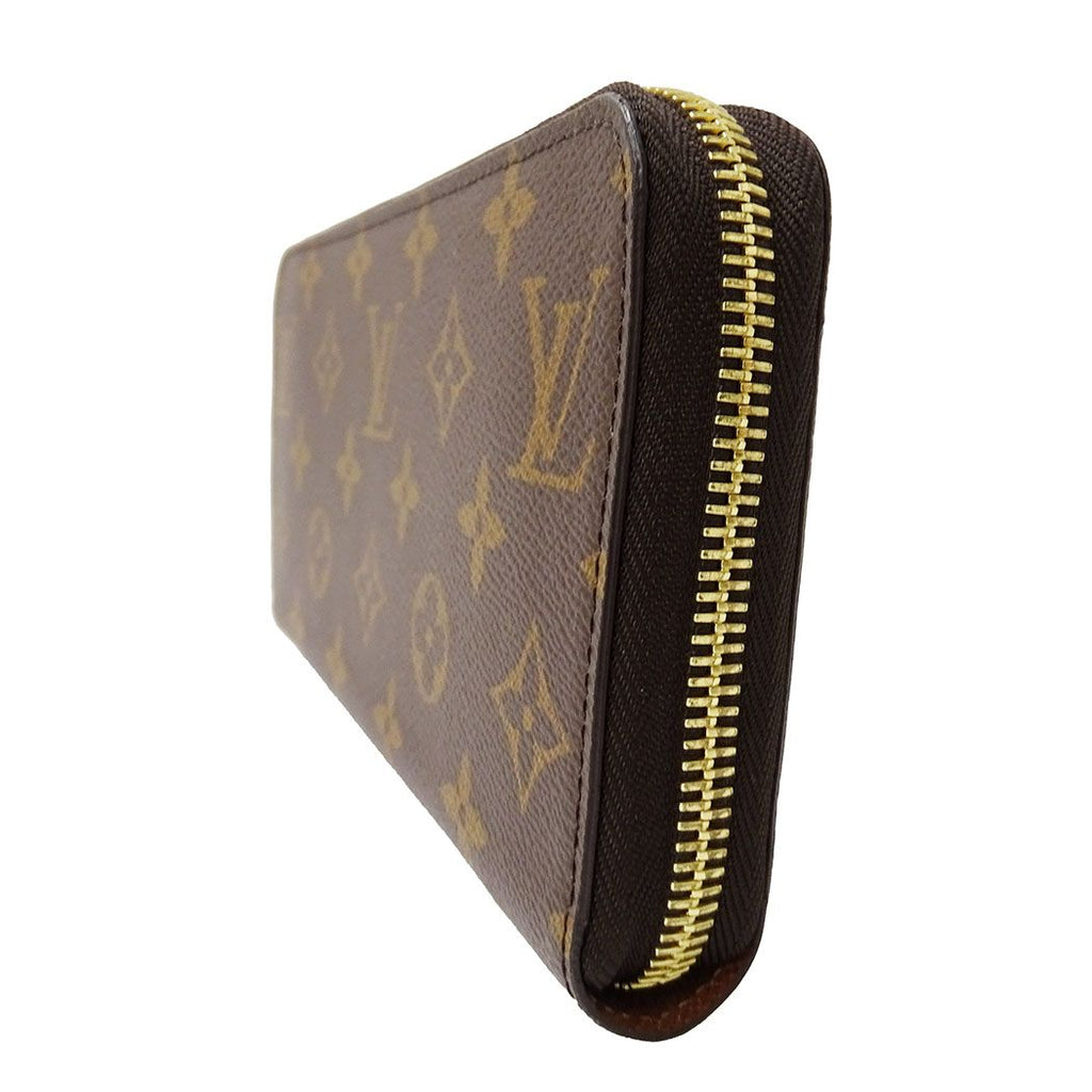Louis Vuitton Wallet Monogram Canvas Zippy Brown Zip Around Large — view 4