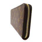 Louis Vuitton Wallet Monogram Canvas Zippy Brown Zip Around Large — view 4