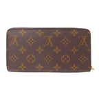 Louis Vuitton Wallet Monogram Canvas Zippy Brown Zip Around Large — view 2