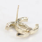 Chanel Rhinestone CC Logo Earrings Metal — view 4