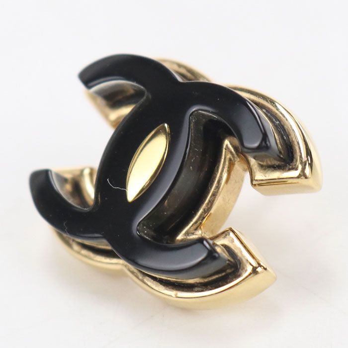 Chanel CC Logo Earrings Metal — view 3