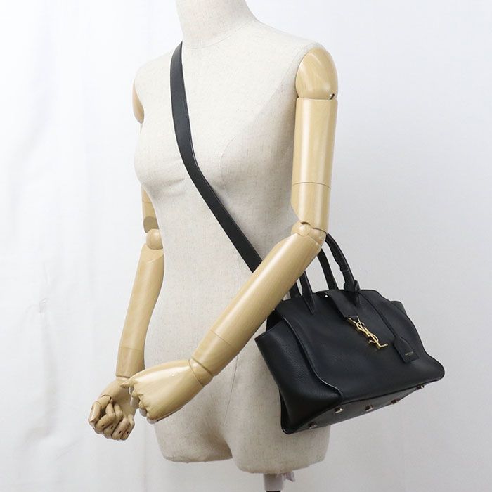 Saint Laurent Downtown Baby 2-Way Tote Bag Calfskin — view 8