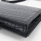 Saint Laurent Tassel Kate Chain Wallet Embossed Calfskin Shoulder Bag — view 7