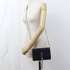 Saint Laurent Tassel Kate Chain Wallet Embossed Calfskin Shoulder Bag — view 8