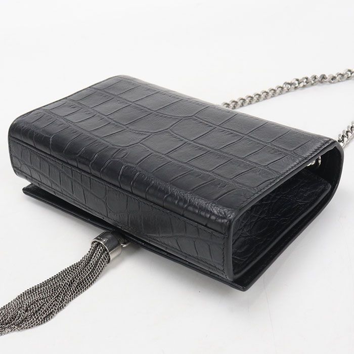 Saint Laurent Tassel Chain Kate Shoulder Bag Embossed Calfskin — view 2