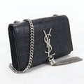 Saint Laurent Tassel Chain Kate Shoulder Bag Embossed Calfskin