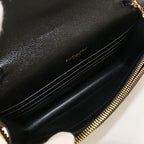 Saint Laurent Envelope Cassandra Chain Wallet Calfskin Shoulder Bag — view 3