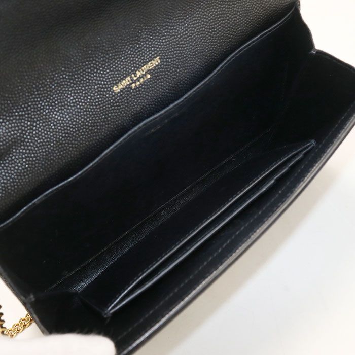 Saint Laurent Uptown Chain Wallet Calfskin Shoulder Bag — view 3