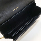 Saint Laurent Uptown Chain Wallet Calfskin Shoulder Bag — view 3