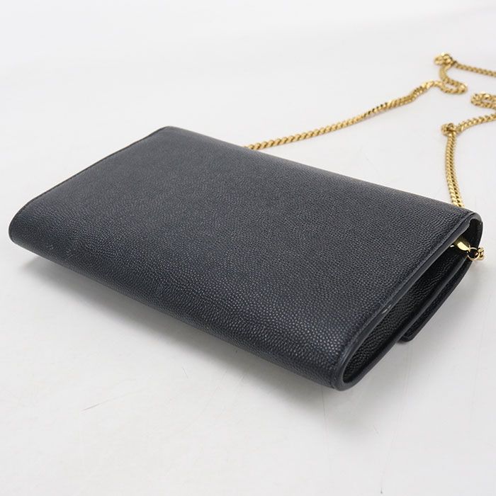 Saint Laurent Uptown Chain Wallet Calfskin Shoulder Bag — view 2