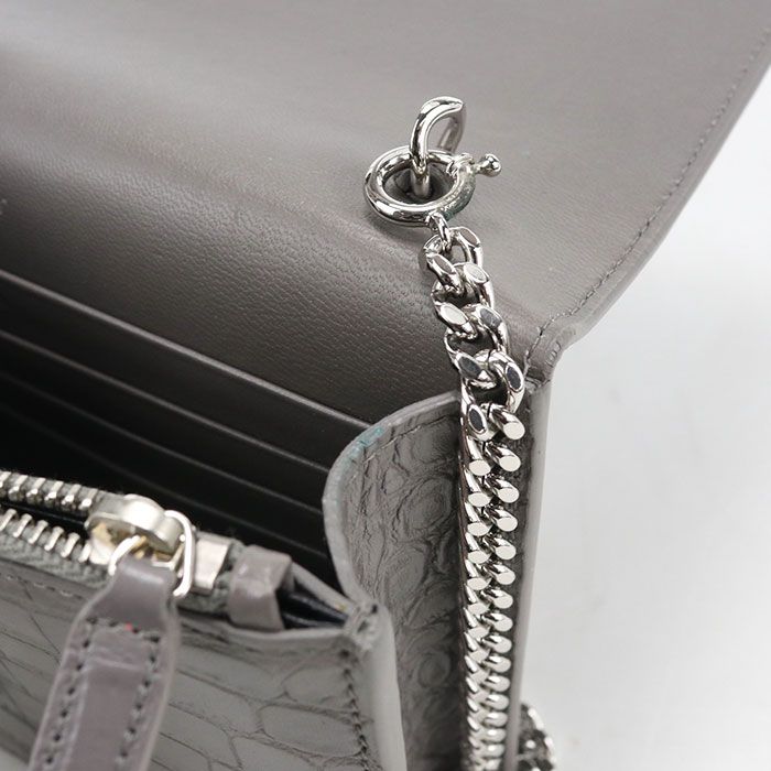Saint Laurent Tassel Kate Chain Wallet Embossed Calfskin Shoulder Bag — view 5