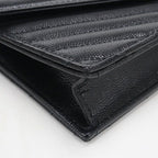 Saint Laurent Envelope Cassandra Chain Wallet Calfskin Shoulder Bag — view 6