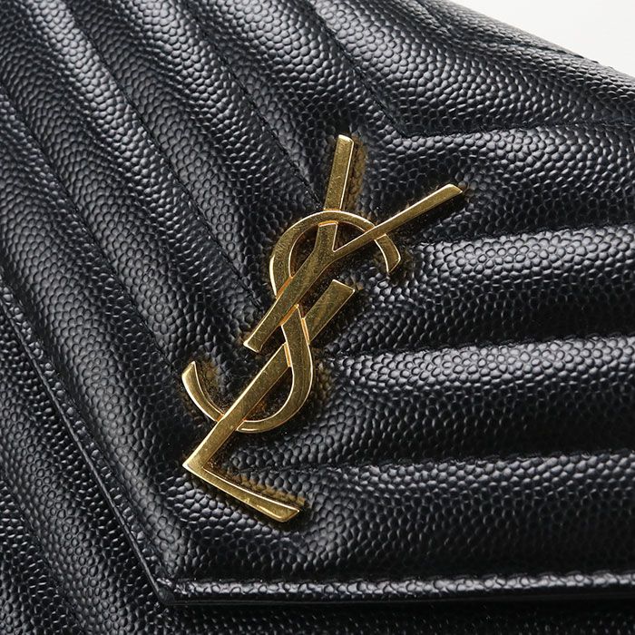 Saint Laurent Envelope Cassandra Chain Wallet Calfskin Shoulder Bag — view 5