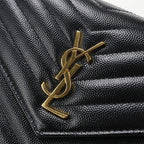 Saint Laurent Envelope Cassandra Chain Wallet Calfskin Shoulder Bag — view 5