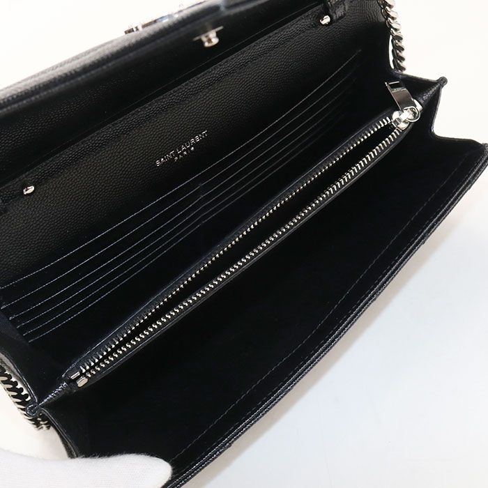 Saint Laurent Classic Cassandra Chain Wallet Calfskin Shoulder Bag — view 3