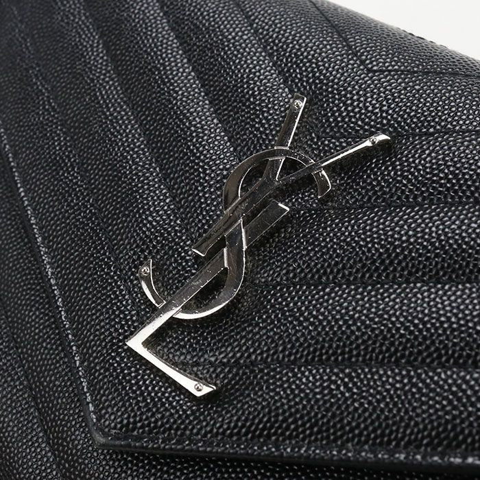 Saint Laurent Classic Cassandra Chain Wallet Calfskin Shoulder Bag — view 5