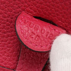 Hermes Evelyne TPM Crossbody Shoulder Bag Taurillon Clemence Framboise — view 8
