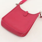 Hermes Evelyne TPM Crossbody Shoulder Bag Taurillon Clemence Framboise — view 2