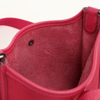 Hermes Evelyne TPM Crossbody Shoulder Bag Taurillon Clemence Framboise — view 4